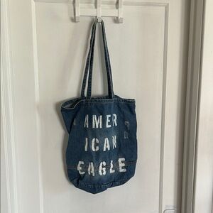 American Eagle Outfitters Blue Denim Tote